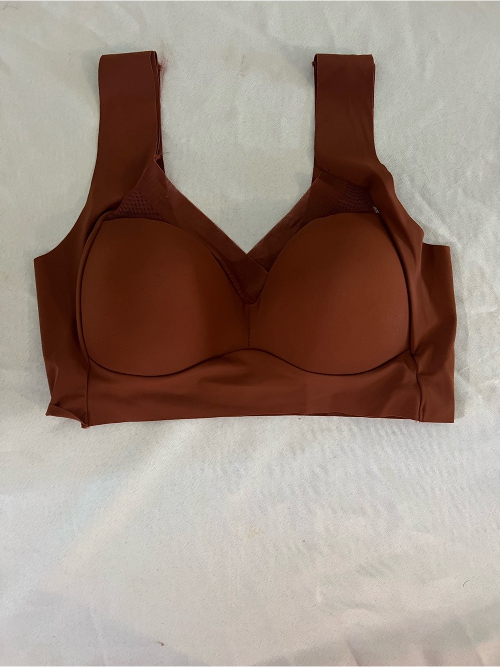 3XL Seamless Wireless Bra | Stretchy Comfortable Breathable Lounge Bra Brown